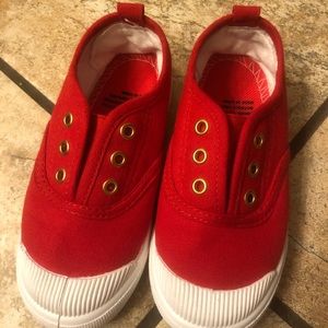 DADAWEN Red slip on tennis shoes - size 27/10